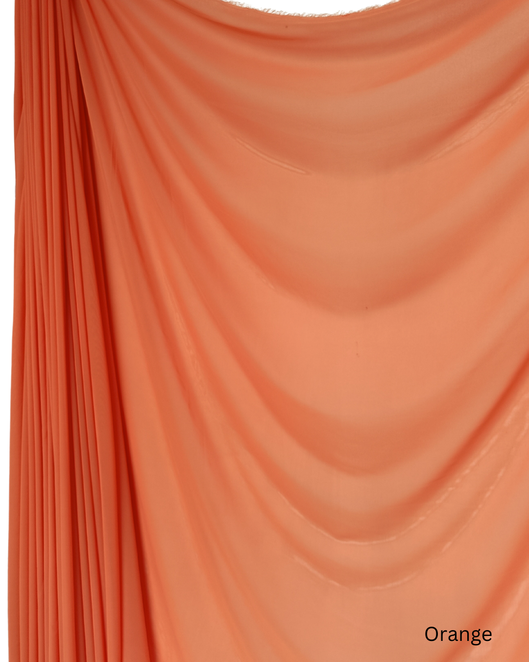 Chiffon Sheer Dressmaking & Décor Fabric Orange