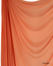 Chiffon Sheer Dressmaking & Décor Fabric Orange