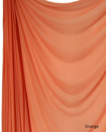 Chiffon Sheer Dressmaking & Décor Fabric Orange