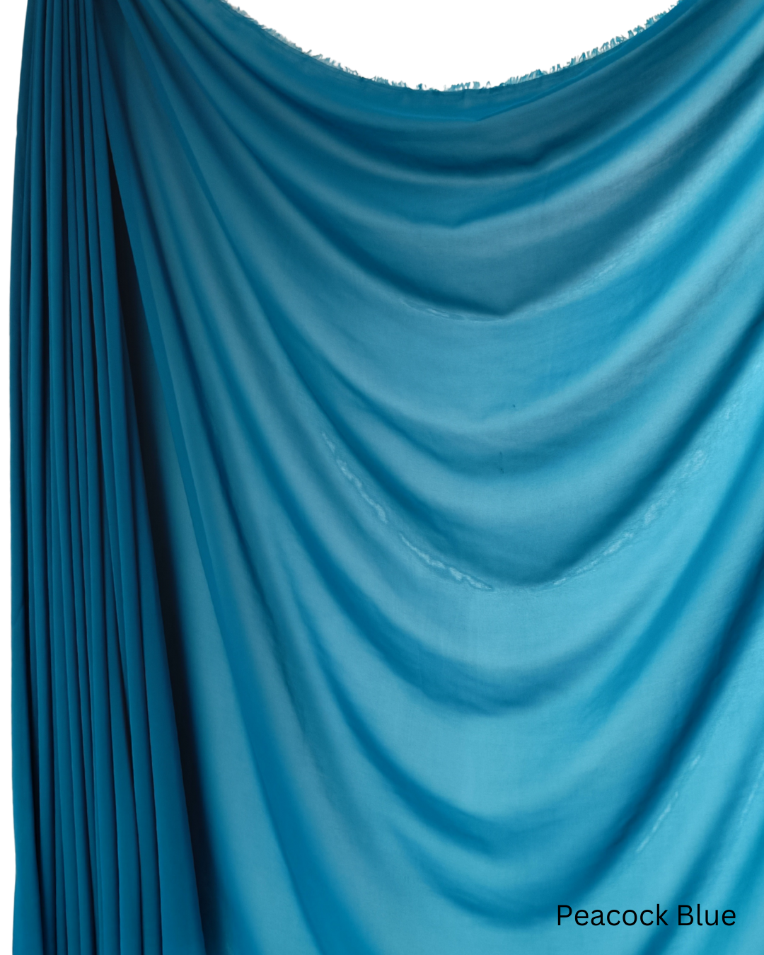 Chiffon Sheer Dressmaking & Décor Fabric Peacock Blue