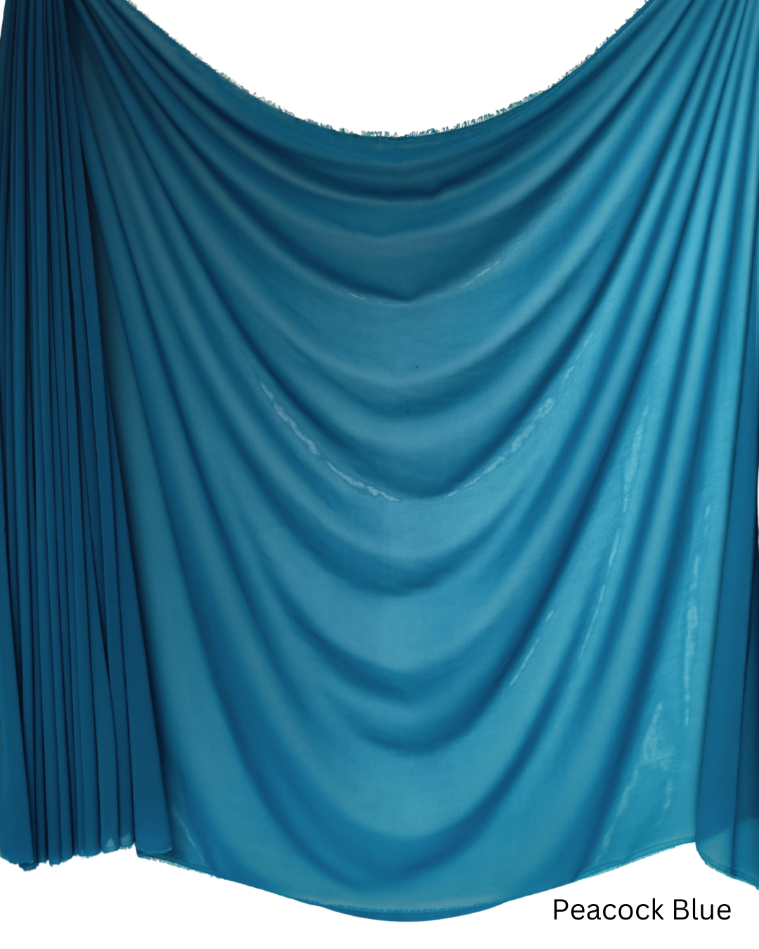 Chiffon Sheer Dressmaking & Décor Fabric Peacock Blue