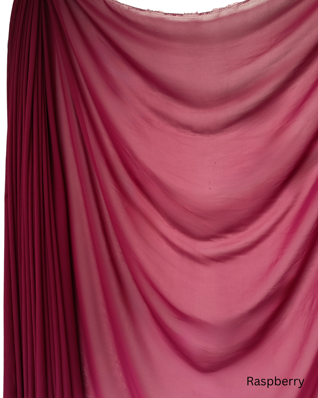 Chiffon Sheer Dressmaking & Décor Fabric Raspberry