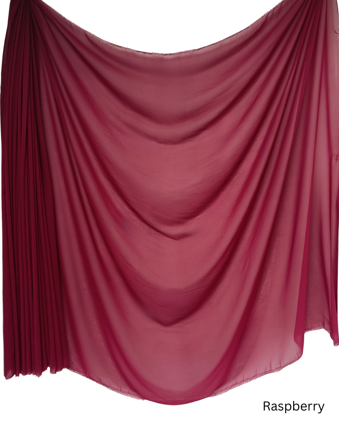 Chiffon Sheer Dressmaking & Décor Fabric Raspberry