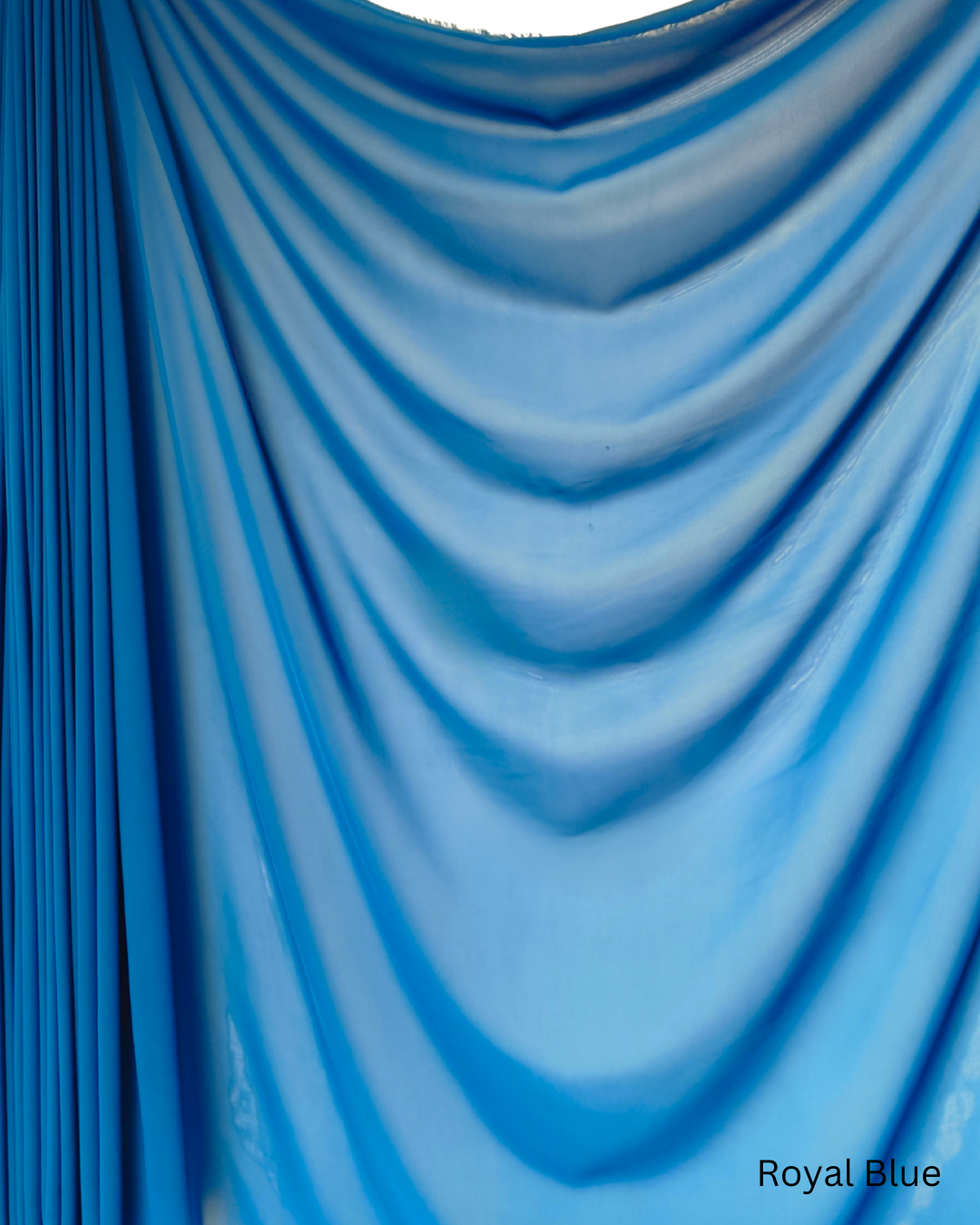 Chiffon Sheer Dressmaking & Décor Fabric Royal Blue