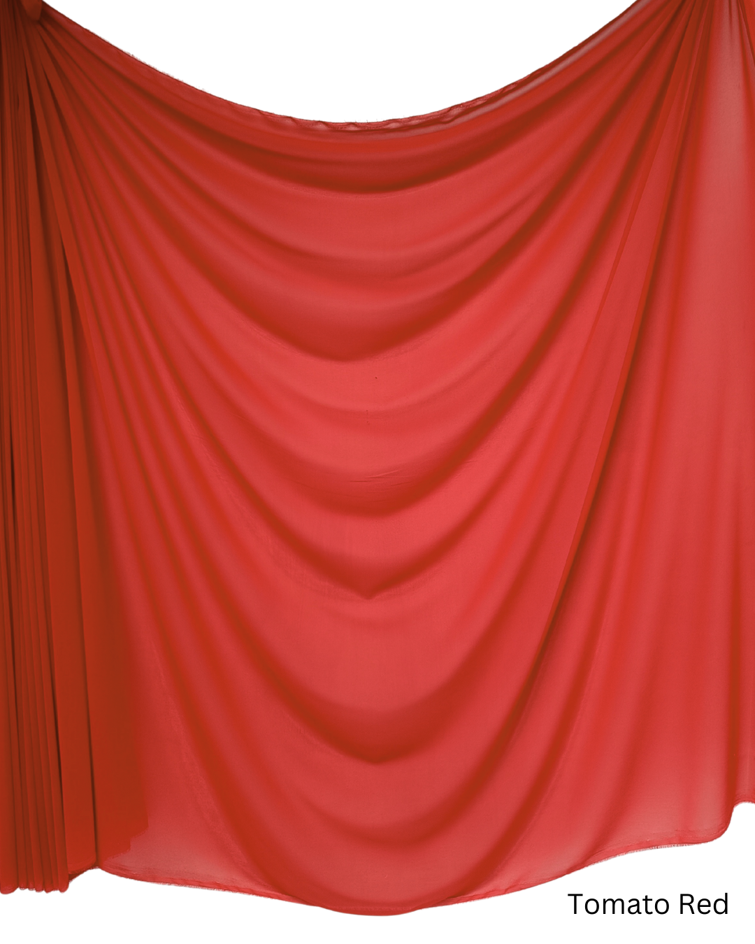 Chiffon Sheer Dressmaking & Décor Fabric Tomato Red