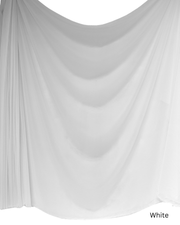 Chiffon Sheer Dressmaking & Décor Fabric White