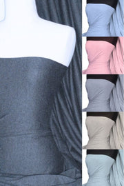 Cotton Lycra 70" Wide Jersey 4 Way Stretch Dressmaking Fabric- Melange Q35AA