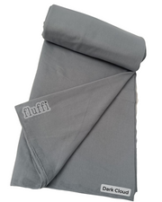 Organic Cotton Elastane Jersey 4 Way Stretch Fabric Dark Cloud