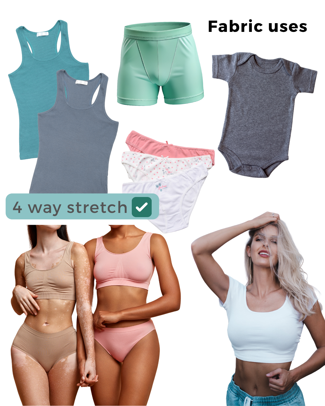 Organic Cotton Elastane Jersey 4 Way Stretch Fabric Bright Yellow