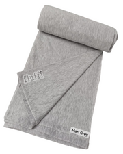 Organic Cotton Elastane Jersey 4 Way Stretch Fabric Marl Grey