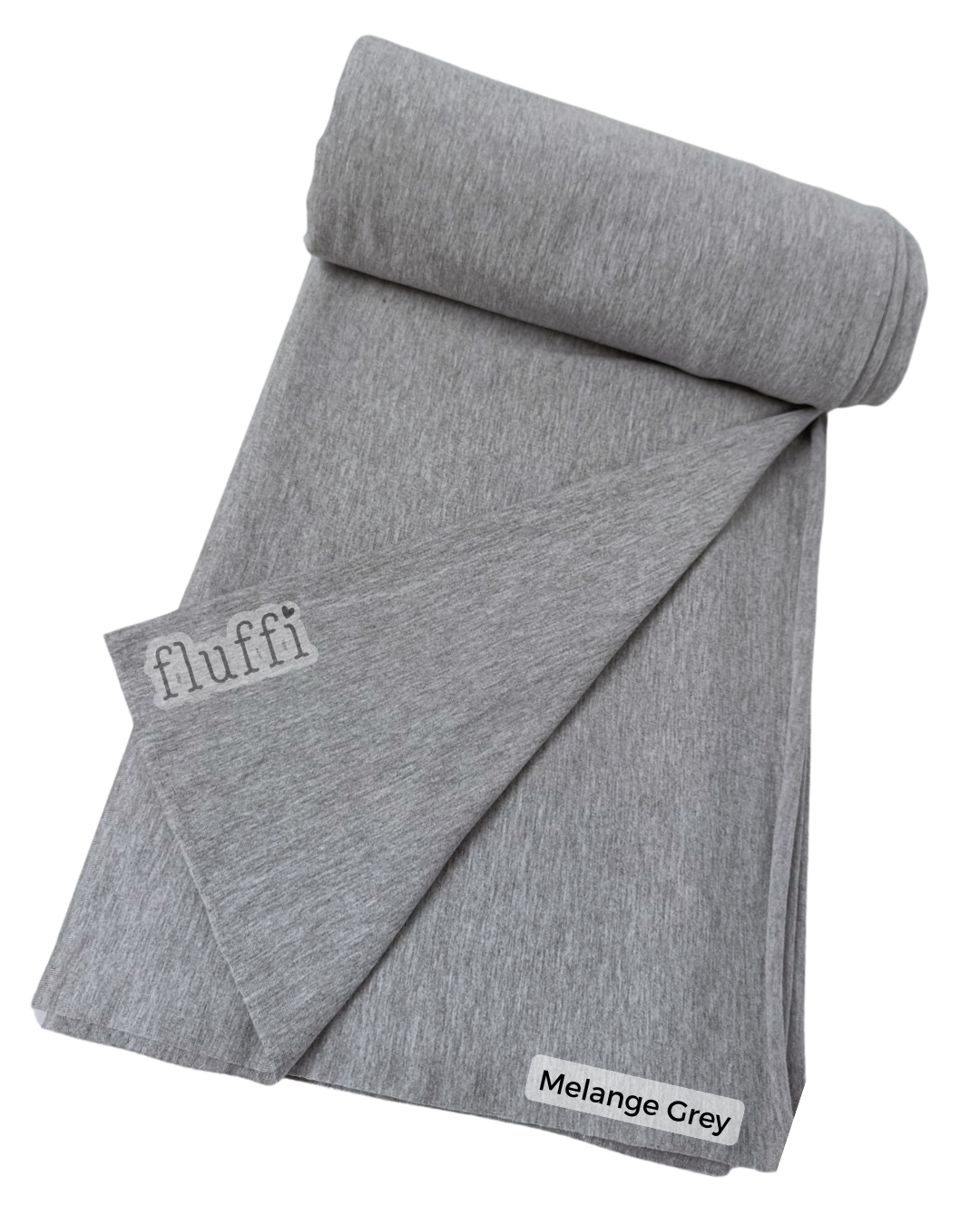 Organic Cotton Elastane Jersey 4 Way Stretch Fabric Grey Melange