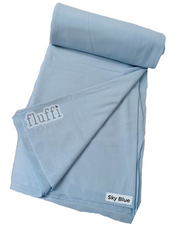 Organic Cotton Elastane Jersey 4 Way Stretch Fabric Sky Blue