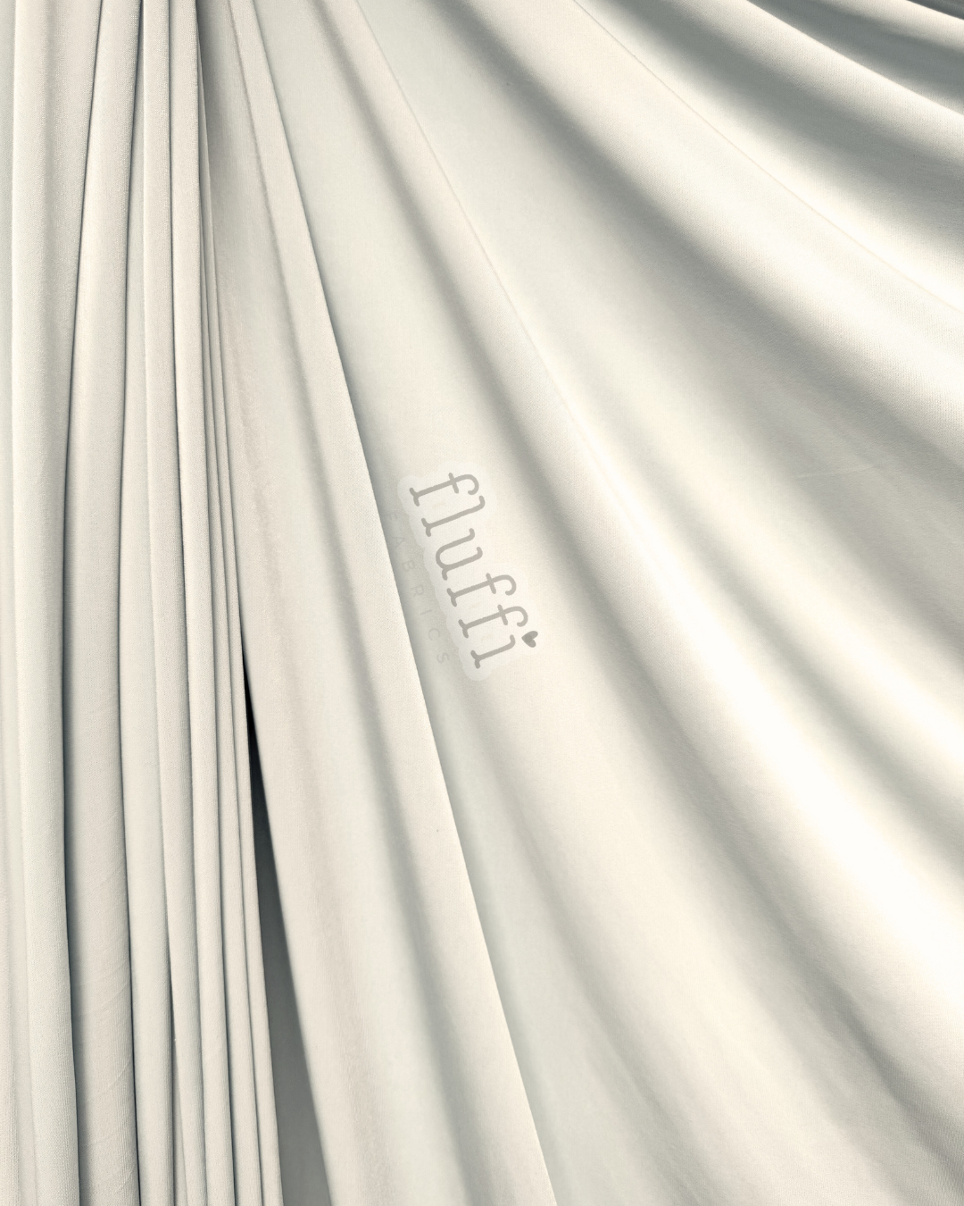 Soft Touch Jersey Stretch Dressmaking Fabric Ivory