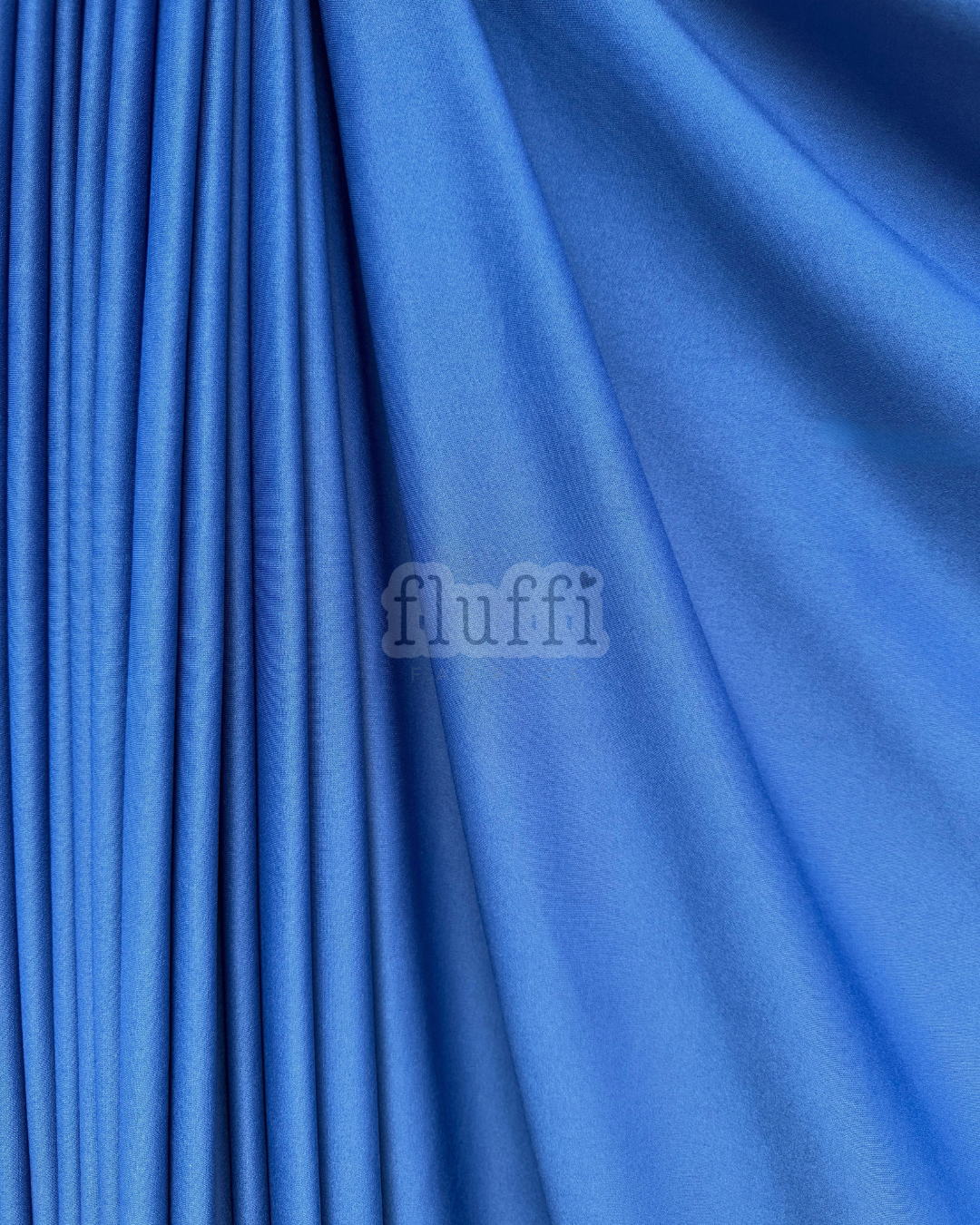 Scuba Stretchy Thick Body Contour Dressmaking Fabric Q792 Royal Blue