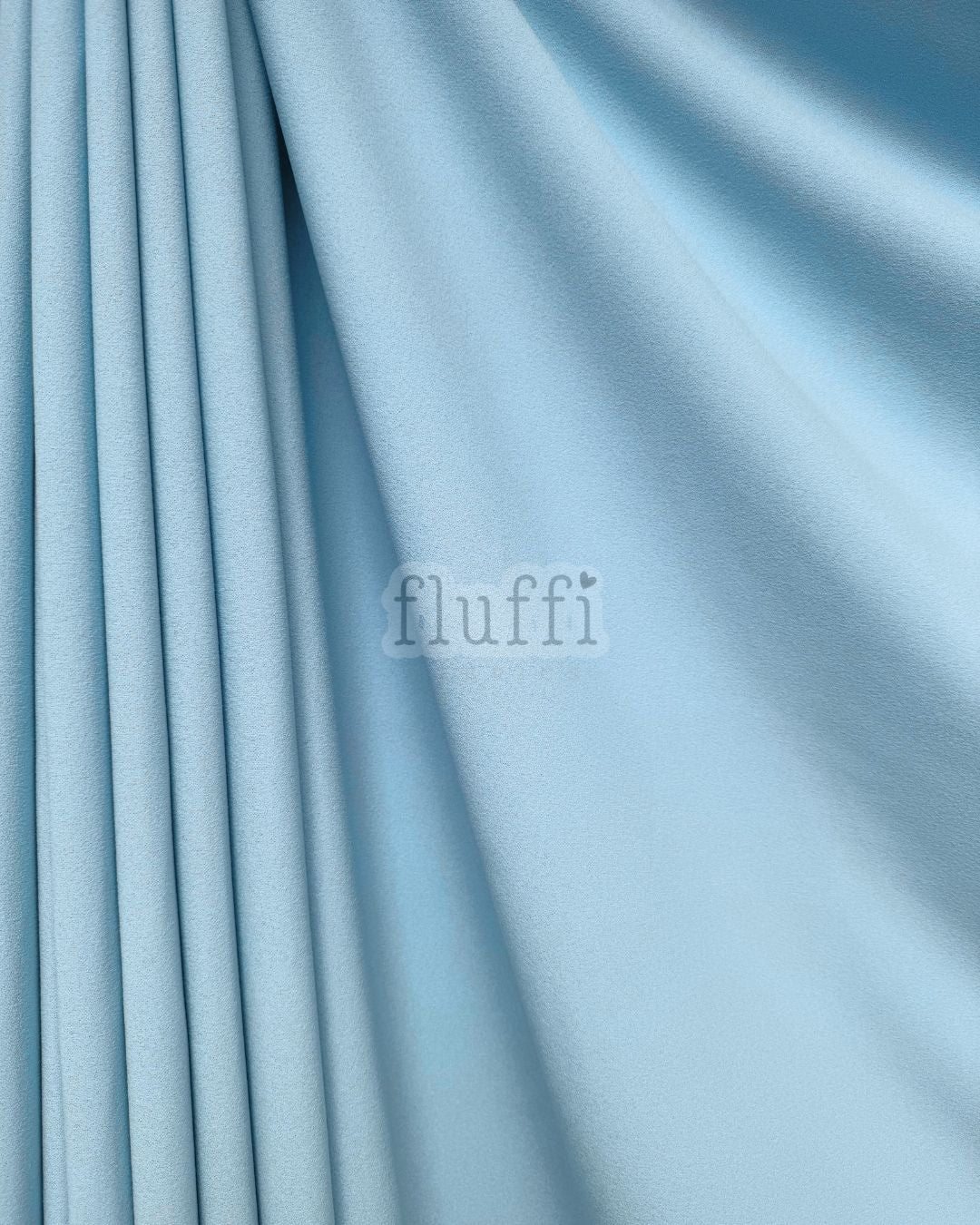 Scuba Crepe Stretch Jersey Dressmaking Fabric SQ181 Sky Blue