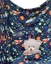 Polar Fleece Printed Anti-Pill Soft Washable Fabric - Space Astronauts SQ806 NYMLT