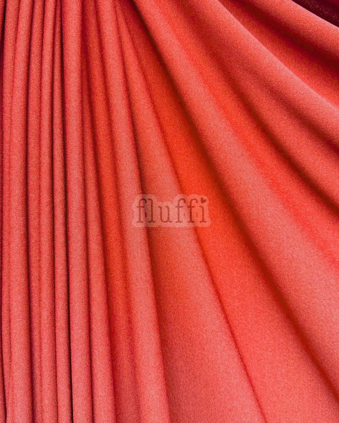 Scuba Crepe Stretch Jersey Dressmaking Fabric SQ181 Tomato Red