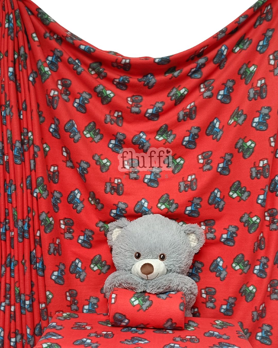 Polar Fleece Printed Anti-Pill Soft Washable Fabric - Tractors SQ835