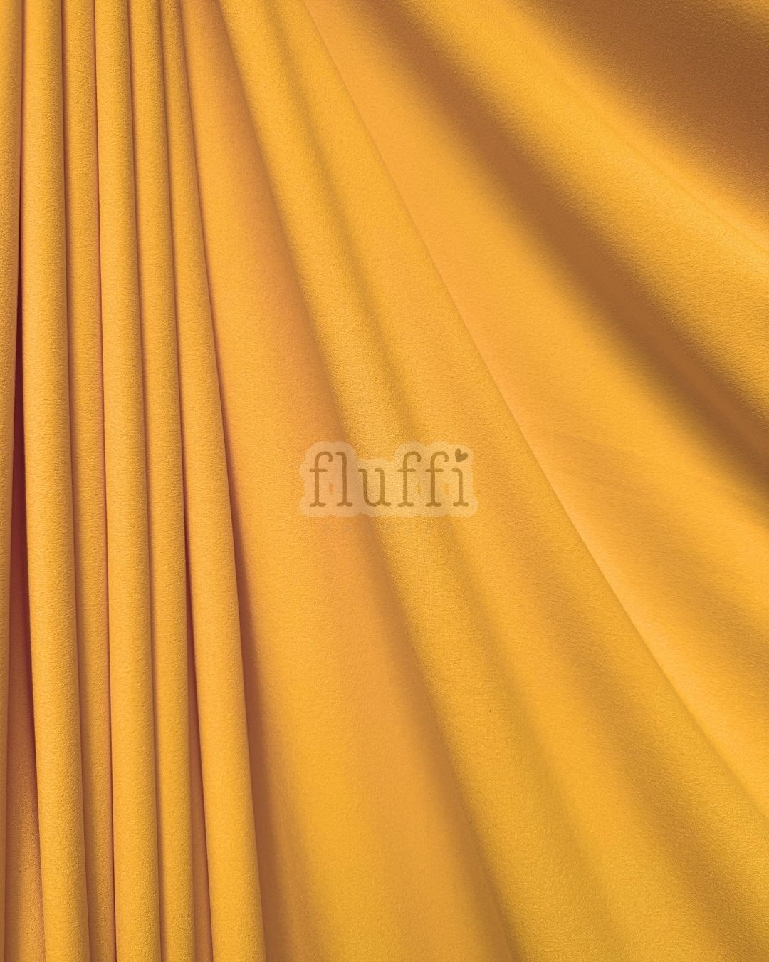 Scuba Crepe Stretch Jersey Dressmaking Fabric SQ181 Turmeric Yellow