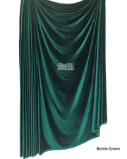 Smooth Stretch Span Velvet Fabric Q559 Bottle Green