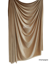 Smooth Stretch Span Velvet Fabric Q559 Champagne