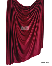 Smooth Stretch Span Velvet Fabric Q559 Deep Red