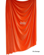 Smooth Stretch Span Velvet Fabric Q559 Flo Orange