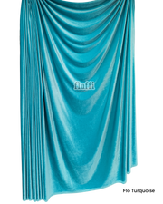 Smooth Stretch Span Velvet Fabric Q559 Flo Turquoise