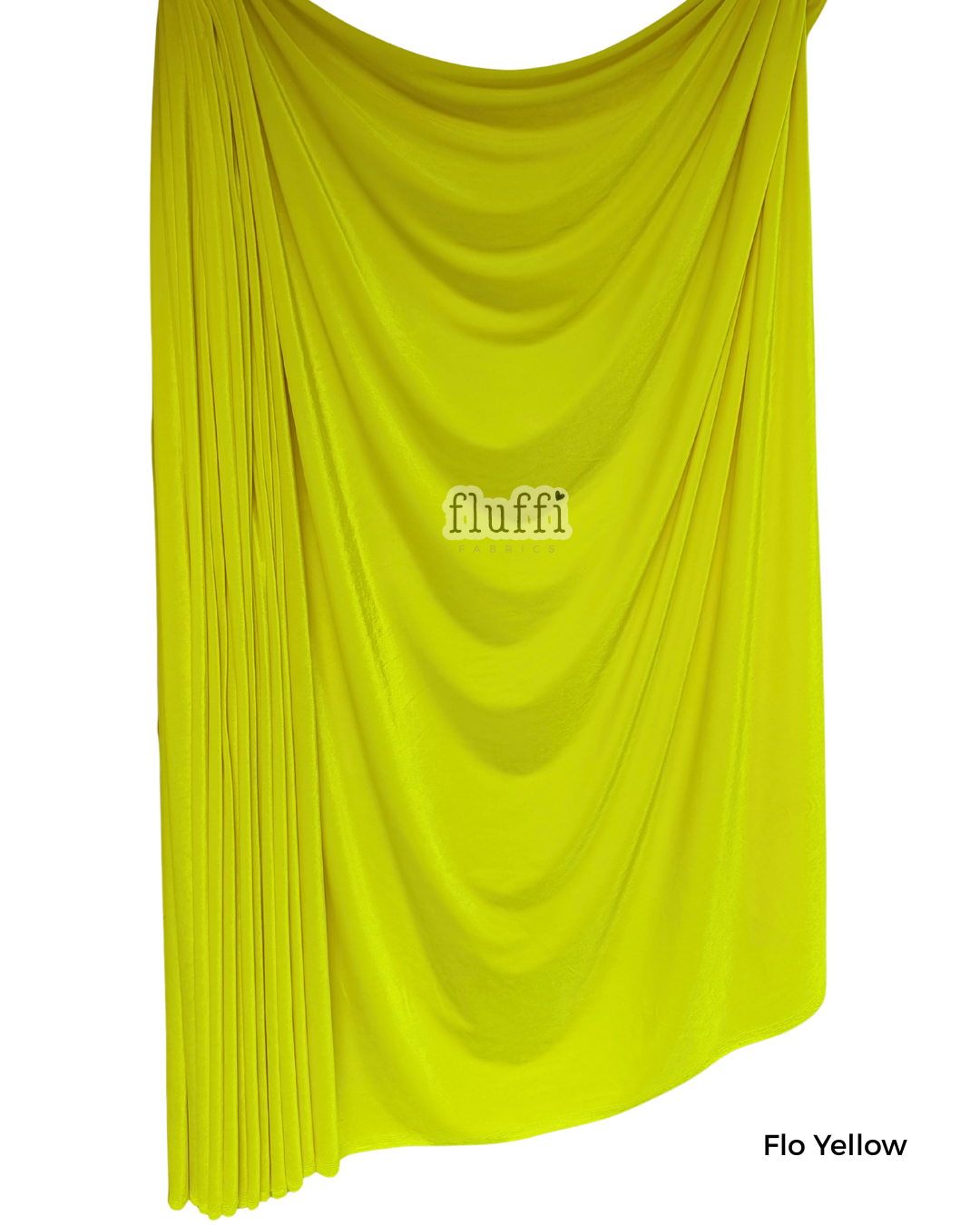 Smooth Stretch Span Velvet Fabric Q559 Flo Yellow