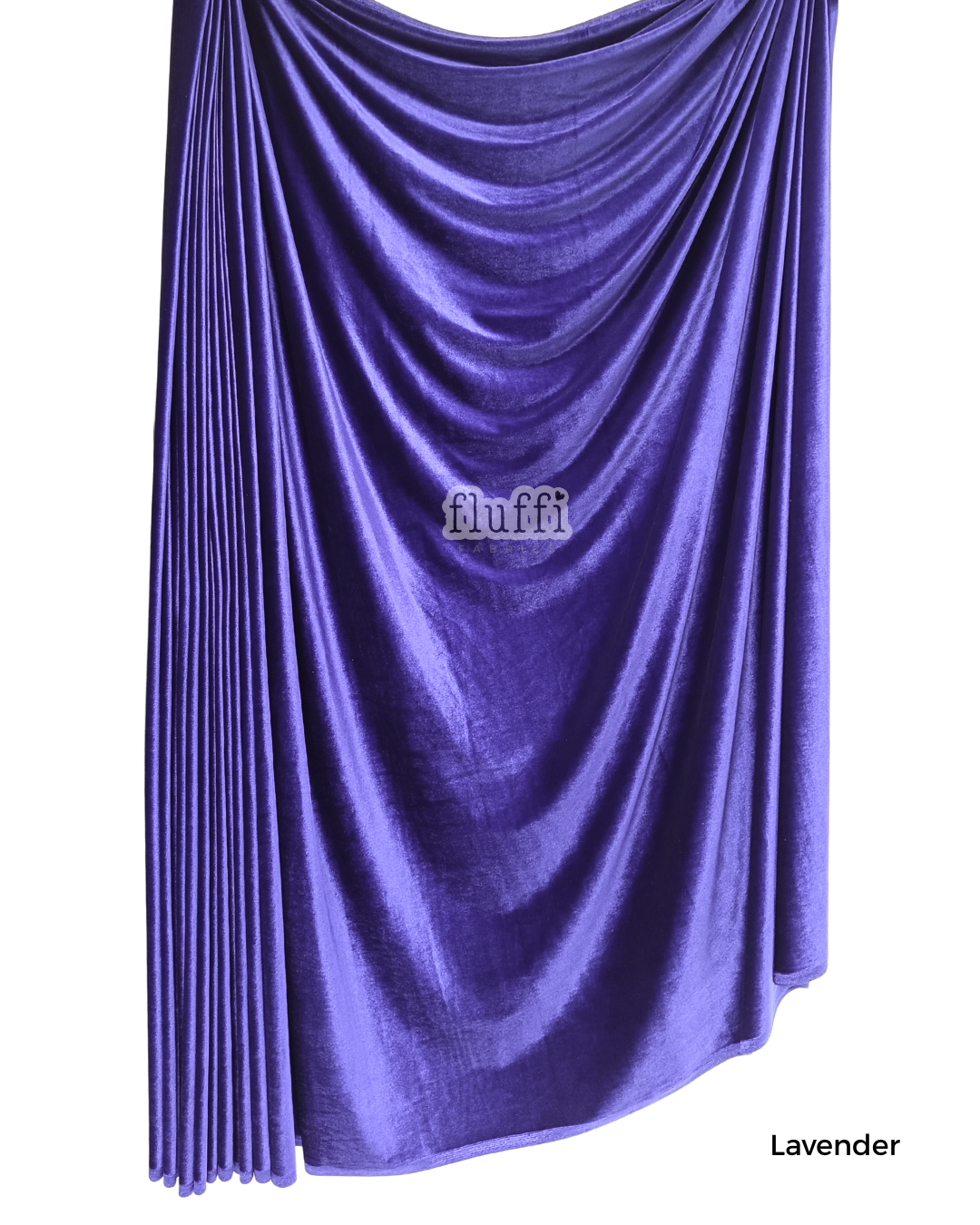 Smooth Stretch Span Velvet Fabric Q559 Lavender