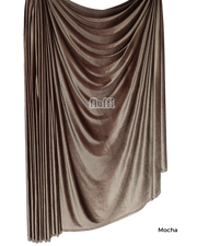 Smooth Stretch Span Velvet Fabric Q559 Mocha