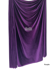 Smooth Stretch Span Velvet Fabric Q559 Purple