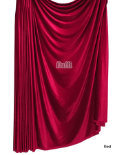 Smooth Stretch Span Velvet Fabric Q559 Red
