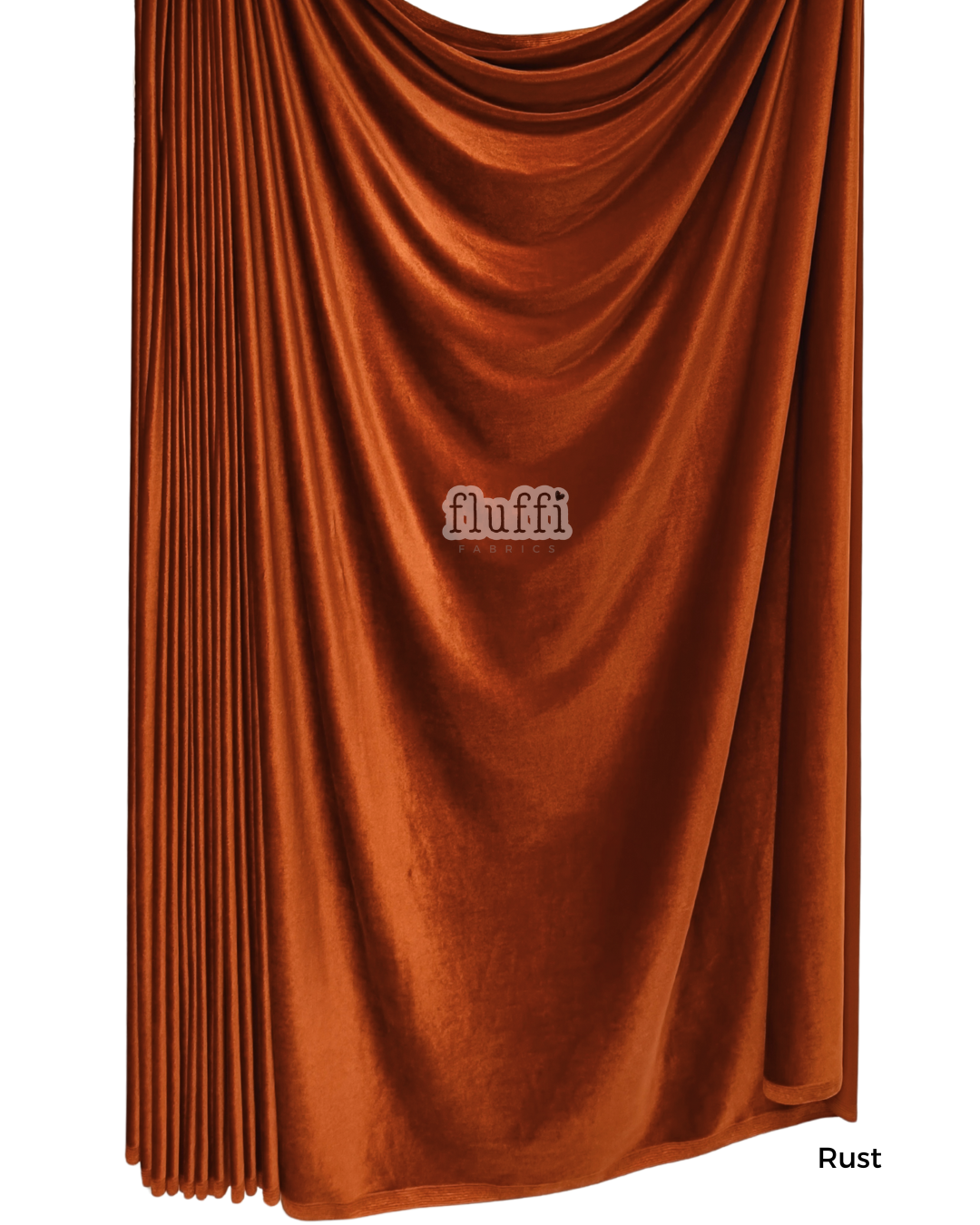Smooth Stretch Span Velvet Fabric Q559 Rust