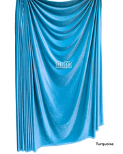 Smooth Stretch Span Velvet Fabric Q559 Turquoise Blue