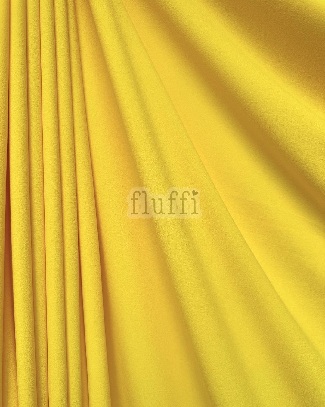 Scuba Crepe Stretch Jersey Dressmaking Fabric SQ181 Yellow