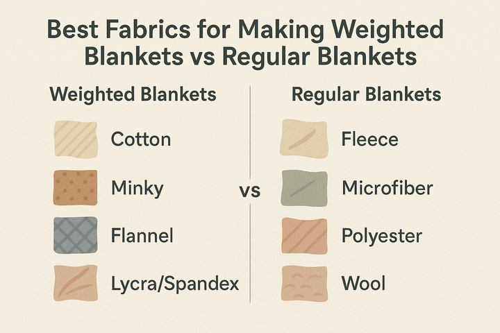 Best Fabrics for Making Weighted Blankets vs Regular Blankets