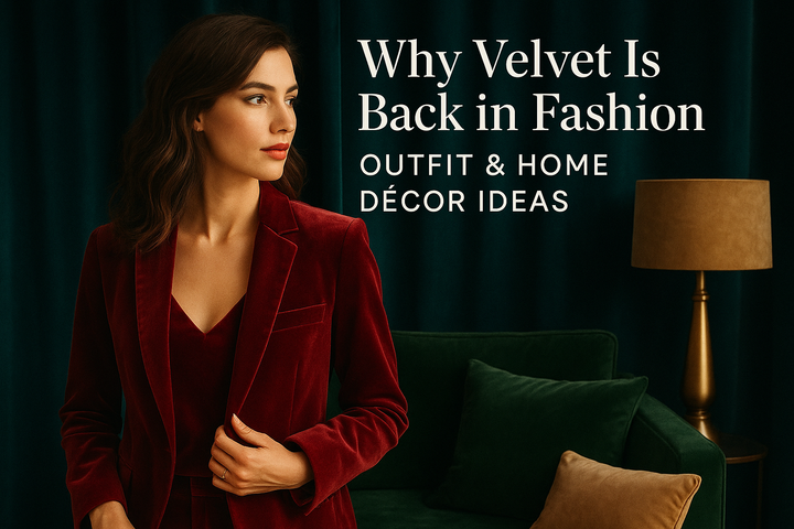 Why Velvet Is Back in Fashion: Outfit & Home Décor Ideas?