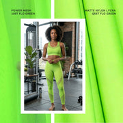 Power Mesh 4 Way Stretch Dressmaking Material- 109T Flo Green