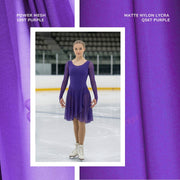 Power Mesh 4 Way Stretch Dressmaking Material- 109T Purple