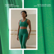 Power Mesh 4 Way Stretch Dressmaking Material- 109T Emerald Green