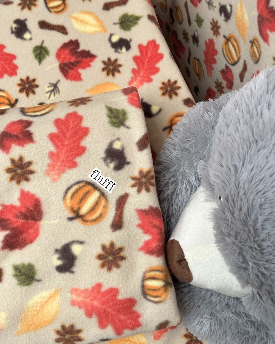 Polar Fleece Printed Anti-Pill Soft Washable Fabric - Autumn Spice