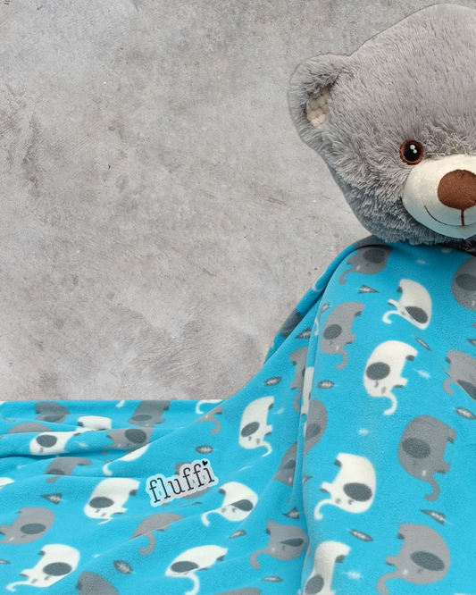 Ready Made Blanket- Baby Elephants