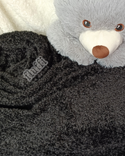 Bouclé Poodle Soft Fluffy Fleece - SQ931 Black