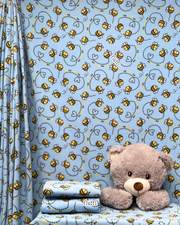 Polar Fleece Printed Anti-Pill Soft Washable Fabric - Bumble Bees