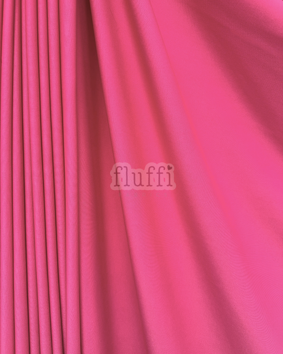 Scuba Stretchy Thick Body Contour Dressmaking Fabric Q792 Cerise