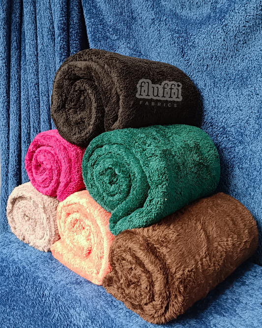 Fluffy Coral Pile Cuddle Plush Fleece- SQ453
