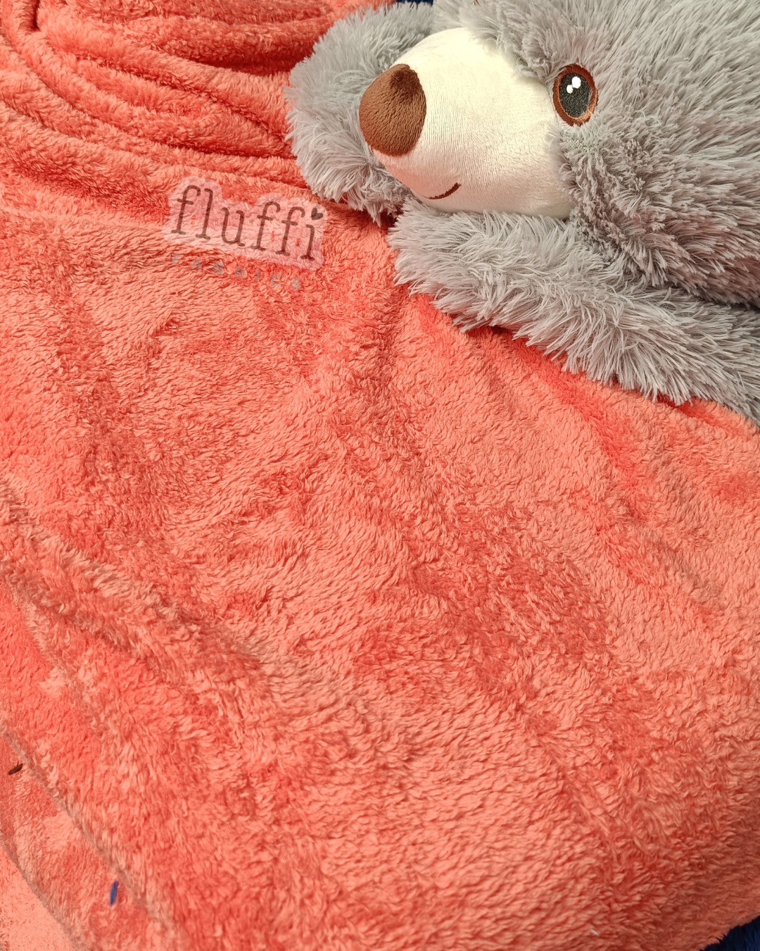 Fluffy Coral Pile Cuddle Plush Fleece- SQ453 Black