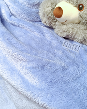 Fluffy Coral Pile Cuddle Plush Fleece- SQ453 Periwinkle Blue