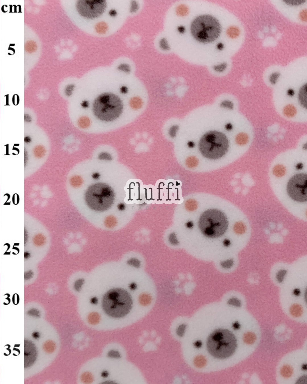 Polar Fleece Printed Anti-Pill Soft Washable Fabric- Cute Bears